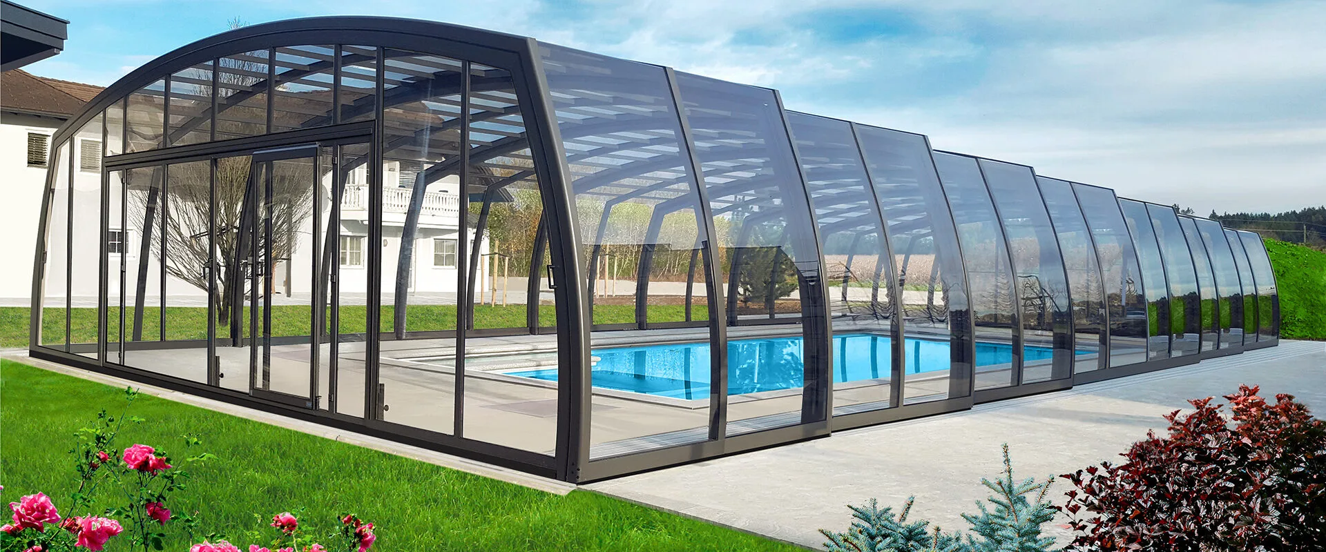 Abri haut pour piscine