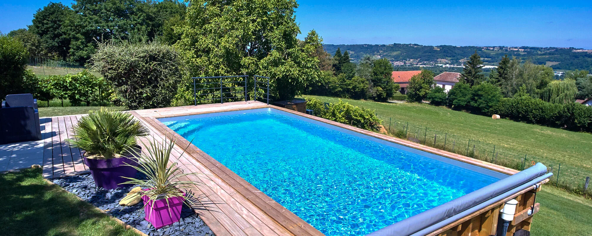 Piscine hors-sol en bois