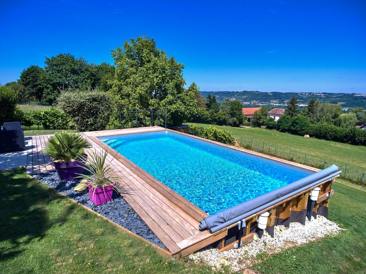Piscine hors-sol en bois