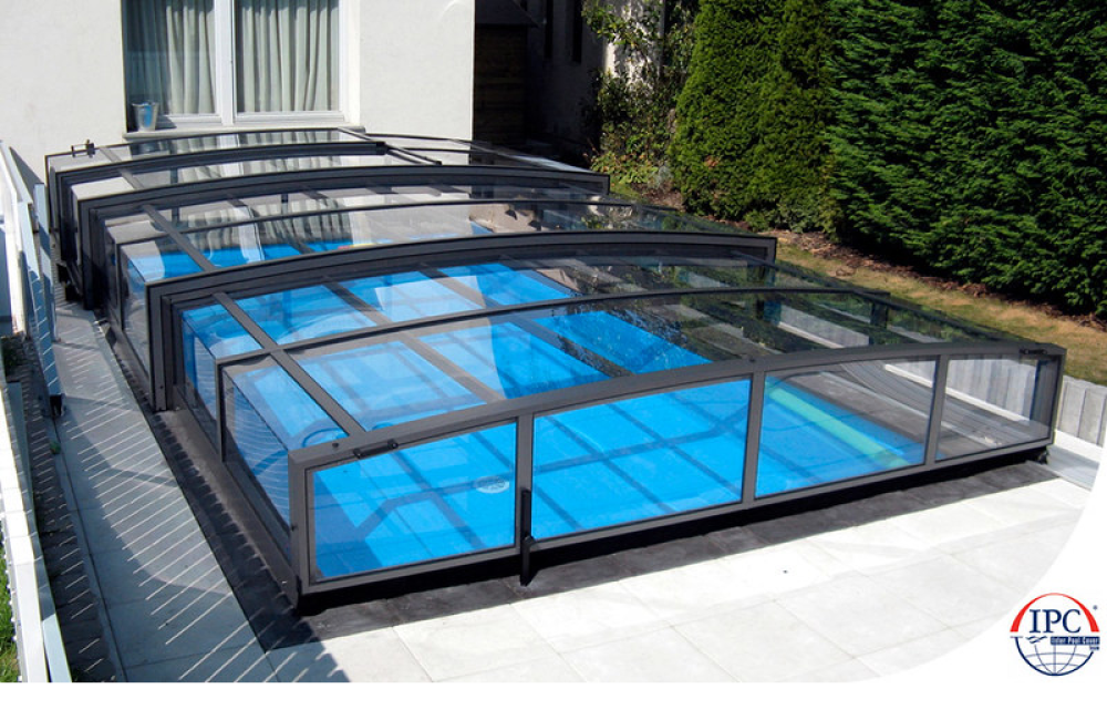 Abri de piscine rectangulaire