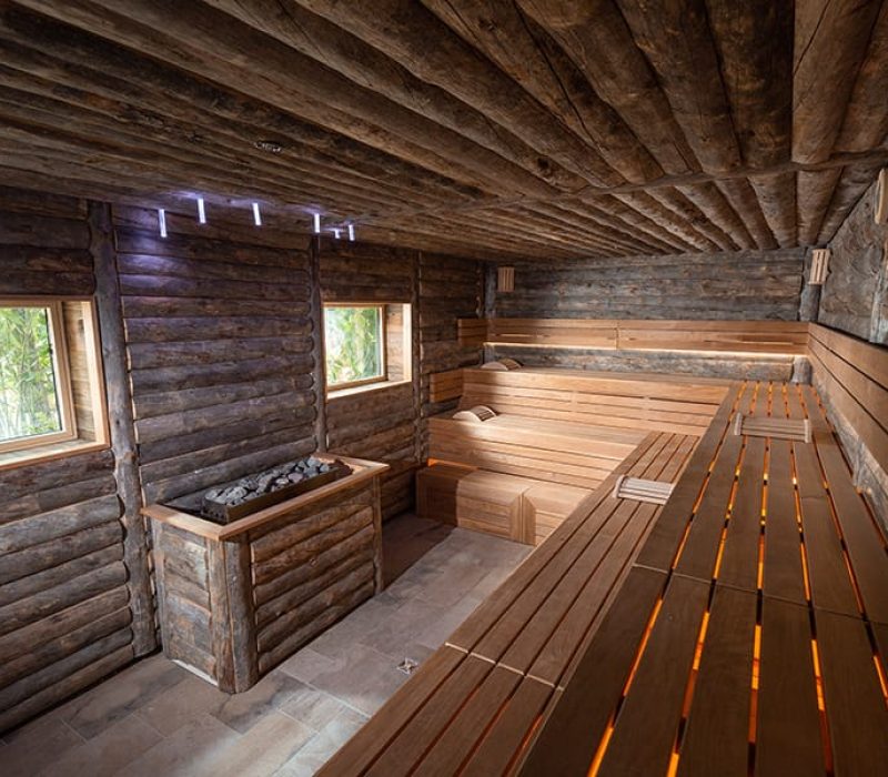 Sauna traditionnel en bois